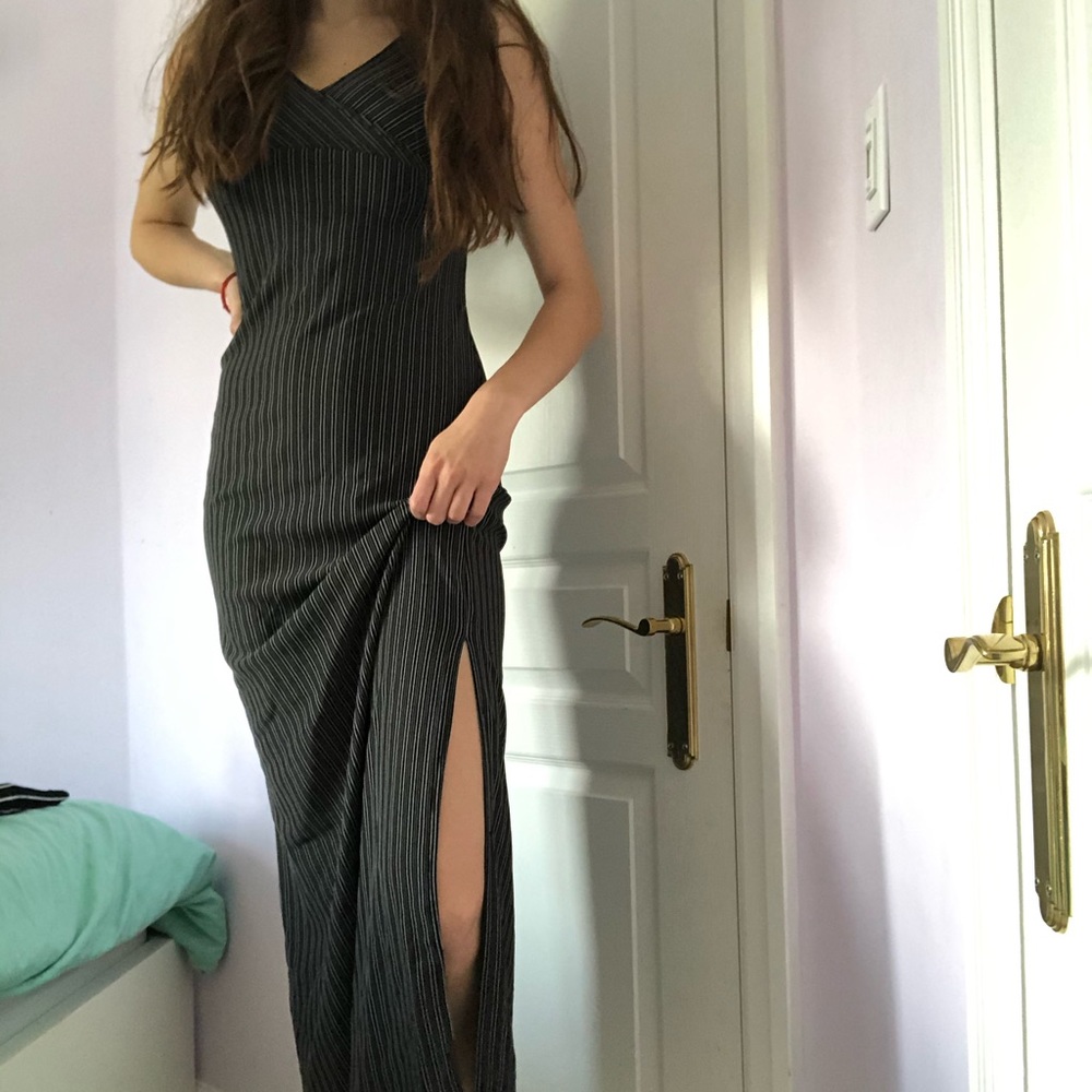 Silvergate Striped Maxi Dress
